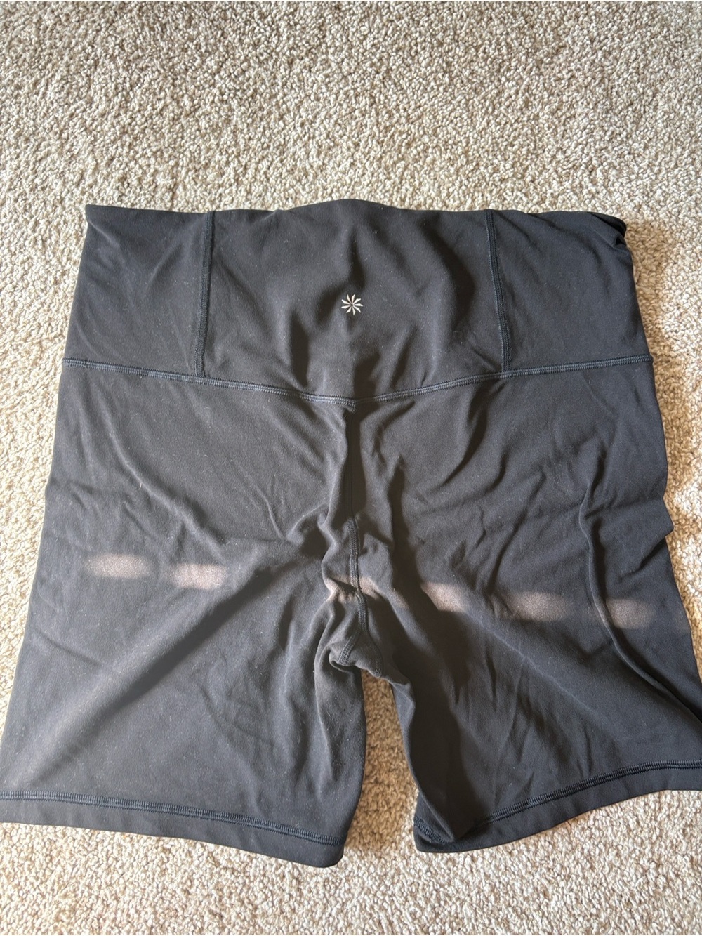 Athleta Black High-Rise Bike Shorts